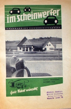 "Im Scheinwerfer" Gasstation-Magazine 1958 (1307)